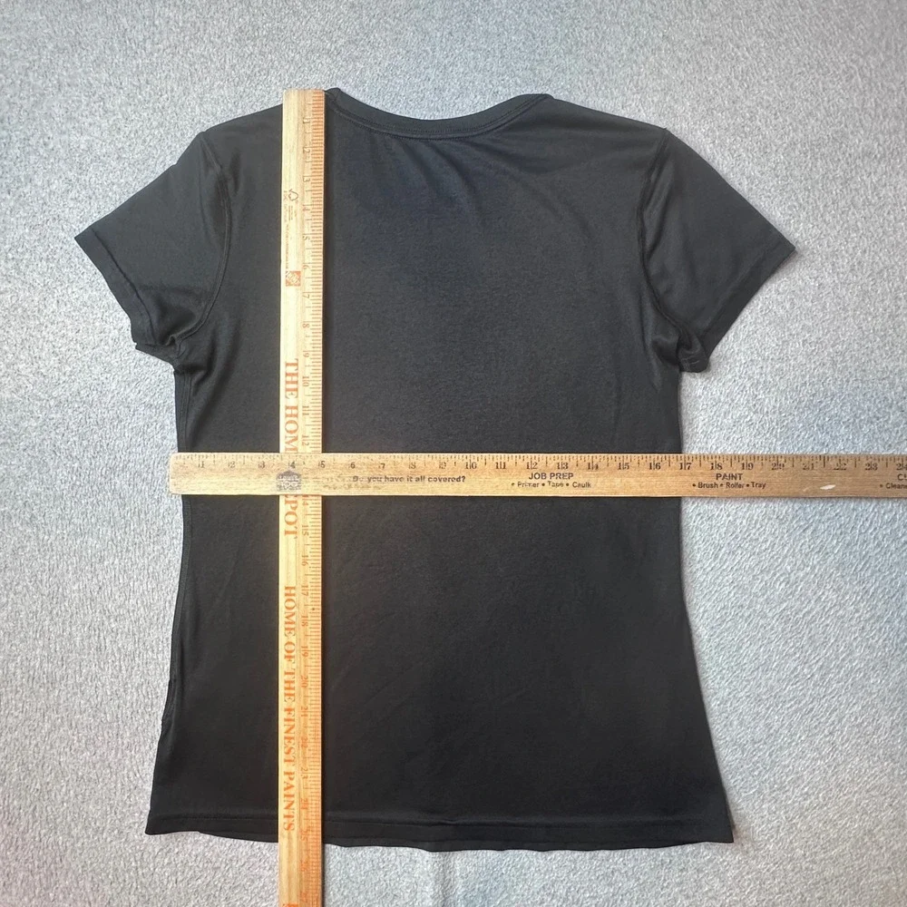 Nike T-Shirt Womens M Black Dri-FIT Regular Fit Short Sleeve Performance Top - Picture 7 of 10